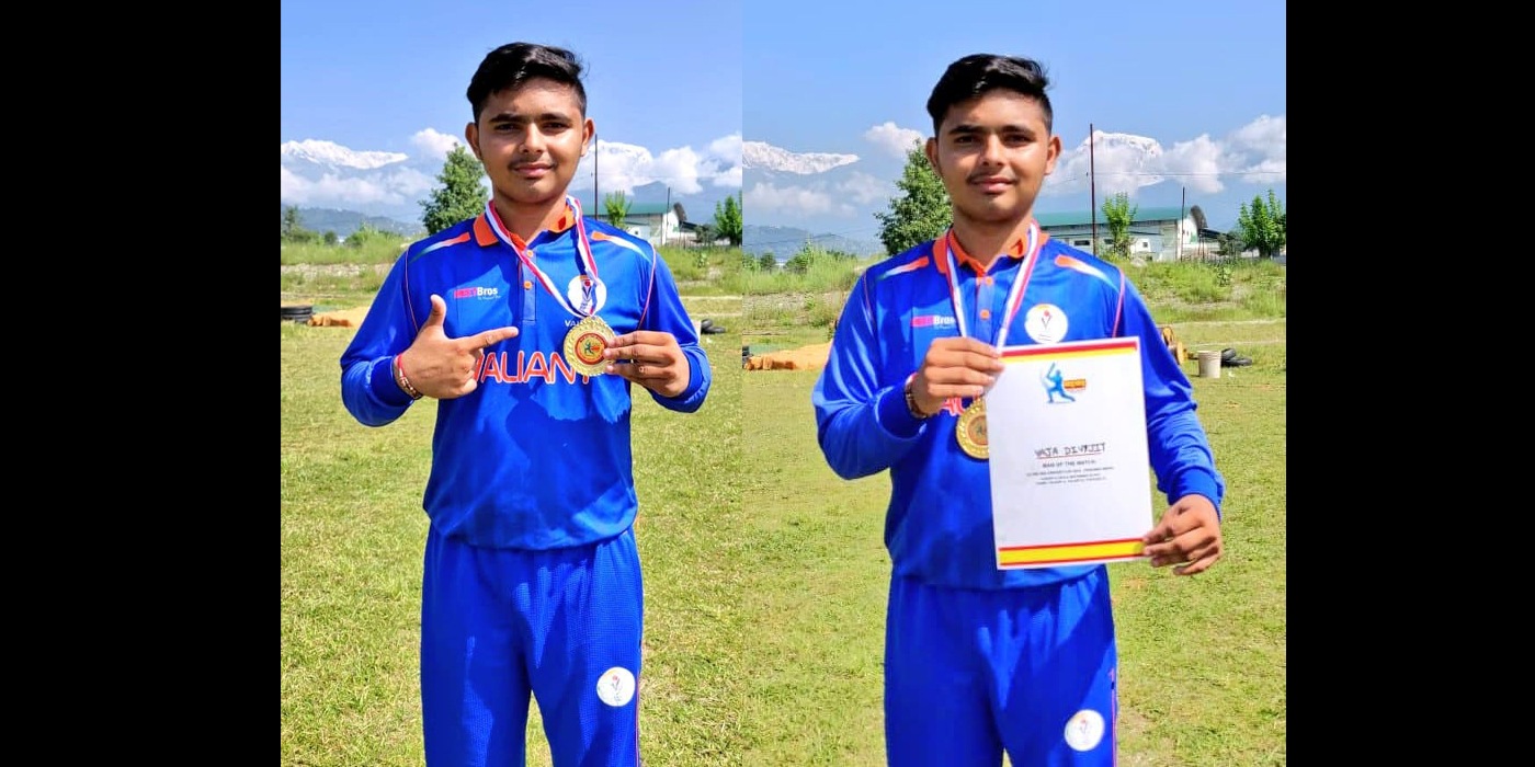 Divyajit Sinh Vaja - man of the match - nepal